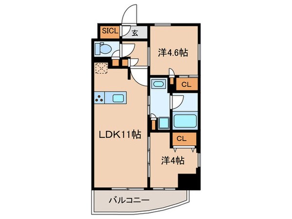 ブランシエスタ北品川の物件間取画像